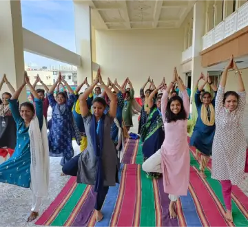 educators yoga training at MVM school
